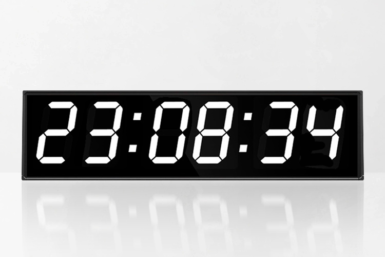 Large LED synchronized digital clock display