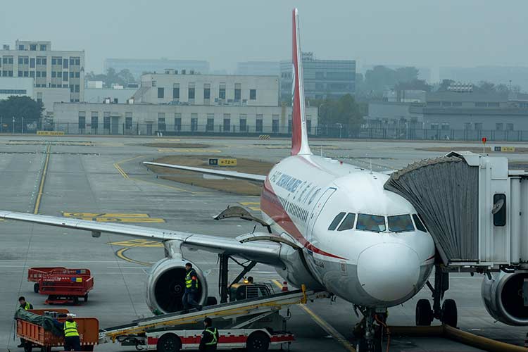Synchronized clock system in an airport terminal by HC Electronics